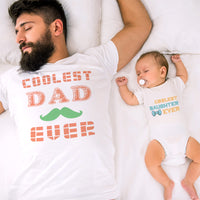 Coolest Daughter Ever Bow - Dad Ever Beard Chill