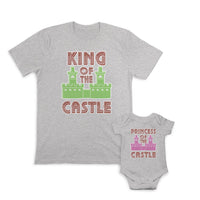 Daddy and Baby Matching Outfits Princess of The Castle Girly - King of Cotton