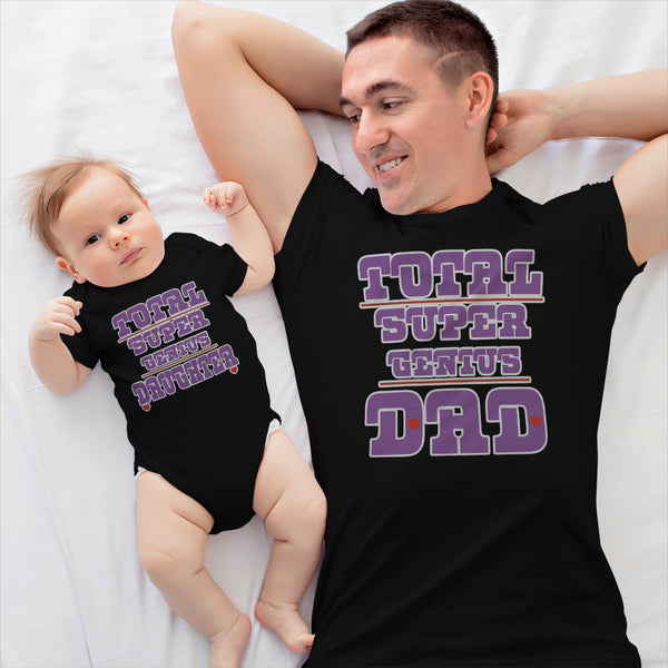 Total Super Genius Daughter Heart - Dad Heart