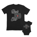 Daddy and Baby Matching Outfits Best Dad Ever Heart - Best Daughter Ever Heart
