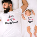 I Love My Dad Heart - I Love My Daughter Heart