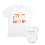Daddy and Baby Matching Outfits The Bank Building - The Investment Money Dollars