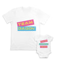 Daddy and Baby Matching Outfits Team Daddy - I Am on Daddy's Team Cotton