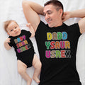 Daddy and Baby Matching Outfits Daddy Saur Usrex T Rex Dinosaur - Baby Cotton