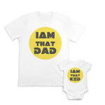 Daddy and Baby Matching Outfits I Am That Dad - I Am That Kid Cotton