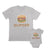 Daddy and Baby Matching Outfits Food Burger - Slider Burger Cotton