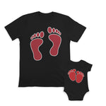 Daddy and Baby Matching Outfits Sleep Thief - Fathers Feet Daddy Cotton