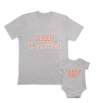 Daddy and Baby Matching Outfits Boy Baby Thumbs up - Sleep Deprived Cotton
