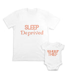 Daddy and Baby Matching Outfits Boy Baby Thumbs up - Sleep Deprived Cotton