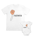Daddy and Baby Matching Outfits Cute Bow Boys - Father Dad Strong Cotton