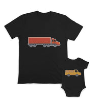 Daddy and Baby Matching Outfits Undercover Superhero Buddy Trucks Transportation