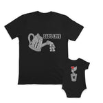 Daddy and Baby Matching Outfits Love Heart Affection - Dads Love Watering Pot