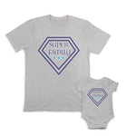Daddy and Baby Matching Outfits Super Family Star Affection - Super Family Star