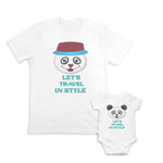 Let Us Travel in Style Panda Laughing - Let Us