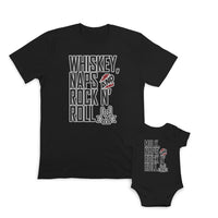 Daddy and Baby Matching Outfits Whiskey Naps and Rock and Roll - Milk Naps and
