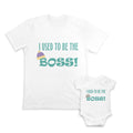 Daddy and Baby Matching Outfits I Used to Be The Boss Hat - I Used to Cotton