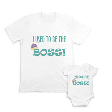 Daddy and Baby Matching Outfits I Used to Be The Boss Hat - I Used to Cotton
