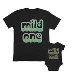 Daddy and Baby Matching Outfits Mild 1 Star - Wild 1 Star Cotton