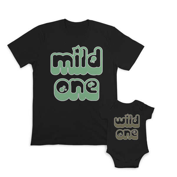 Daddy and Baby Matching Outfits Mild 1 Star - Wild 1 Star Cotton
