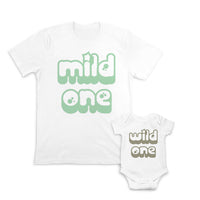 Daddy and Baby Matching Outfits Mild 1 Star - Wild 1 Star Cotton