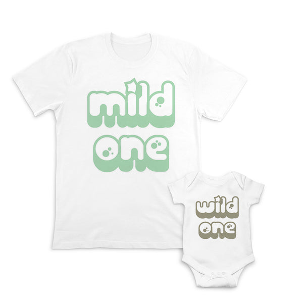 Daddy and Baby Matching Outfits Mild 1 Star - Wild 1 Star Cotton
