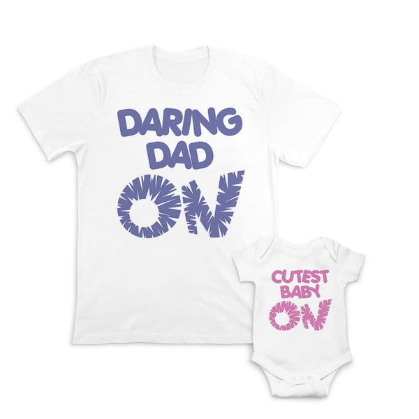 Daddy and Baby Matching Outfits Daring Dad on - Cutest Baby on Cotton