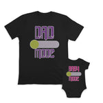 Daddy and Baby Matching Outfits Dad Mode Button Arrow - Baby Mode Button Arrow