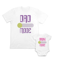 Daddy and Baby Matching Outfits Dad Mode Button Arrow - Baby Mode Button Arrow