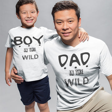 Daddy and Me Outfits Dad in The Wild - Boy in The Wild Cotton