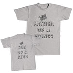 Daddy and Me Outfits I Am Her King Crown - Father of A Prince Crown Cotton