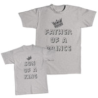 Daddy and Me Outfits I Am Her King Crown - Father of A Prince Crown Cotton