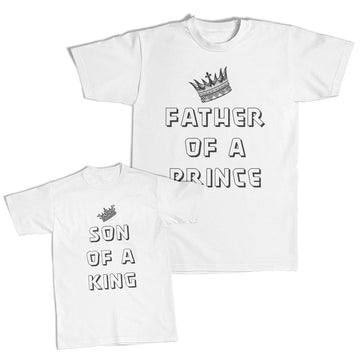 Daddy and Me Outfits I Am Her King Crown - Father of A Prince Crown Cotton