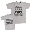 Daddy and Me Outfits Baby Girl Beautiful Lady Daddy Papa Pops Affection Cotton