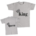 Daddy and Me Outfits Queen Crown Black - King Crown Ruler Black Cotton