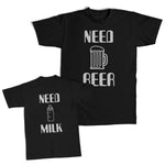 Need Beer Alcohol Beer Glass Funny - Milk Bottle