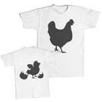 Chicken Big Silhouette Egg Hatching Chicks Easter