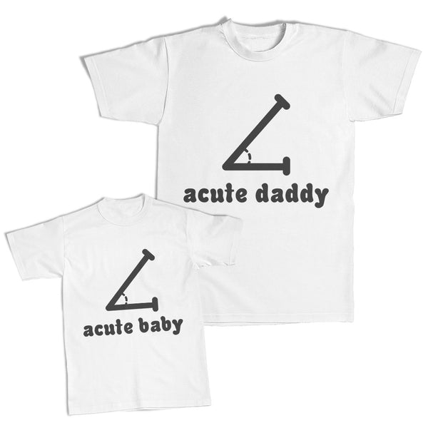 Daddy and Me Outfits Acute Daddy Acute Angle Geometry Geek - Baby Acute Cotton