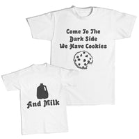 Daddy and Me Outfits Come to Dark Side We Have Cookies - Find Milk Jar Cotton