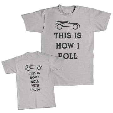Daddy and Me Outfits French Fries Snacks Small - How Roll Car Wheels Cotton