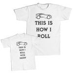 Daddy and Me Outfits French Fries Snacks Small - How Roll Car Wheels Cotton