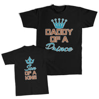 Daddy and Me Outfits Daddy of A Prince Crown - Son of A King Crown Cotton