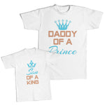 Daddy and Me Outfits Daddy of A Prince Crown - Son of A King Crown Cotton