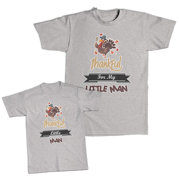 Daddy and Me Outfits Bites Dinosaur Heart Thankful Turkey Thanksgiving Cotton