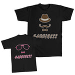 Daddy and Me Outfits Happiness Hat Bow Beard - Happiness Bow Shades Cotton