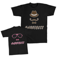 Daddy and Me Outfits Happiness Hat Bow Beard - Happiness Bow Shades Cotton