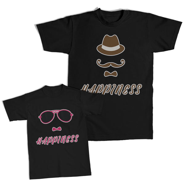 Daddy and Me Outfits Happiness Hat Bow Beard - Happiness Bow Shades Cotton