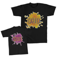 Daddy and Me Outfits Dad Colourful - Son Colourful Cotton