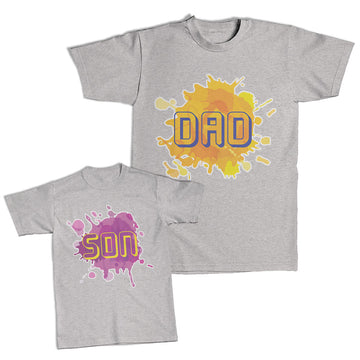 Daddy and Me Outfits Dad Colourful - Son Colourful Cotton