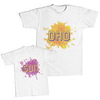 Daddy and Me Outfits Dad Colourful - Son Colourful Cotton