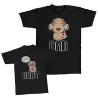 Daddy and Me Outfits Pets Dogs Dad Bone - Pets Dogs Baby Bone Dreaming Cotton